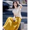 Hollow Knit Top & Skirt Set