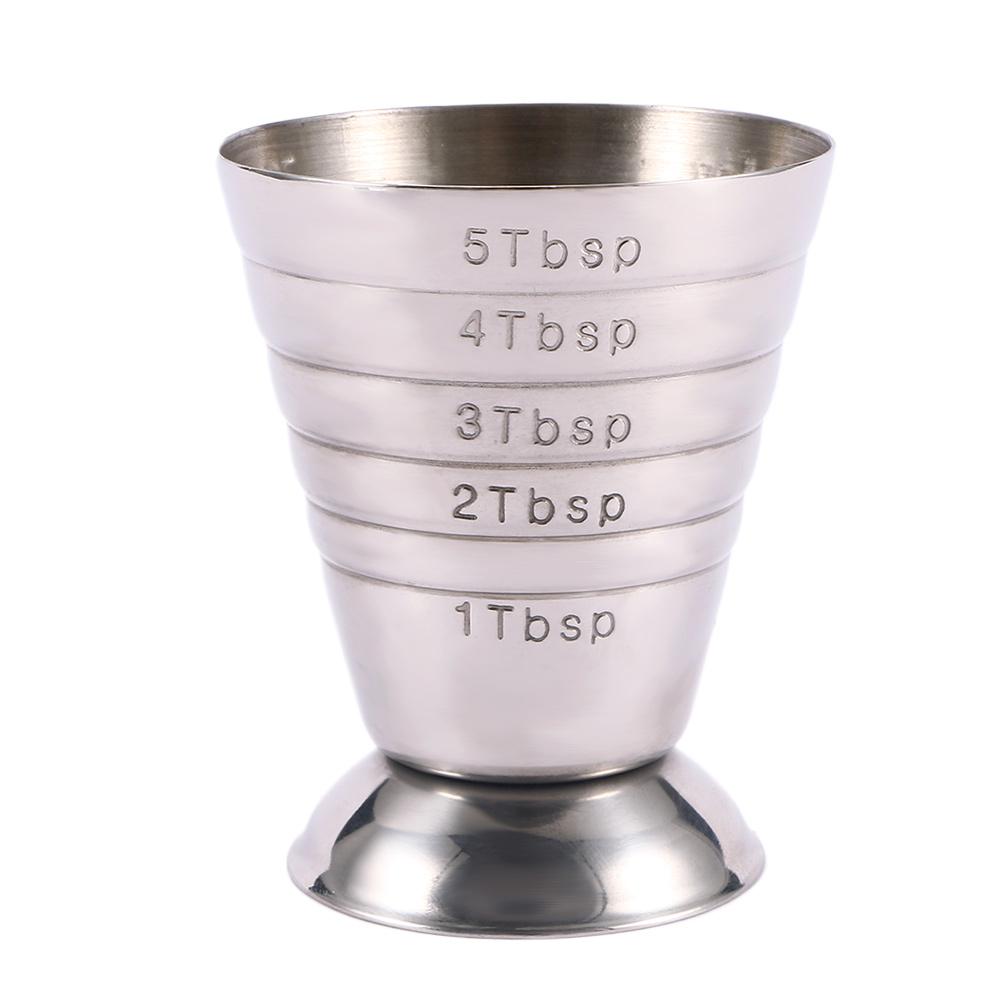 Quality Barware Measure Tool Bar Tool Wine Cup Bar Jigger Shot Cup Measuring Mug Stainless Steel