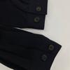 COMMEdesGARCONS HOMME 95AW HJ-040700 Navy Wool Cow Leather Pocket Zip Jacket Jacket M blackUsed