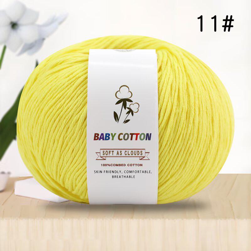 Pure Xinjiang Cotton Yarn for Children's Knitting and DIY Crochet Projects