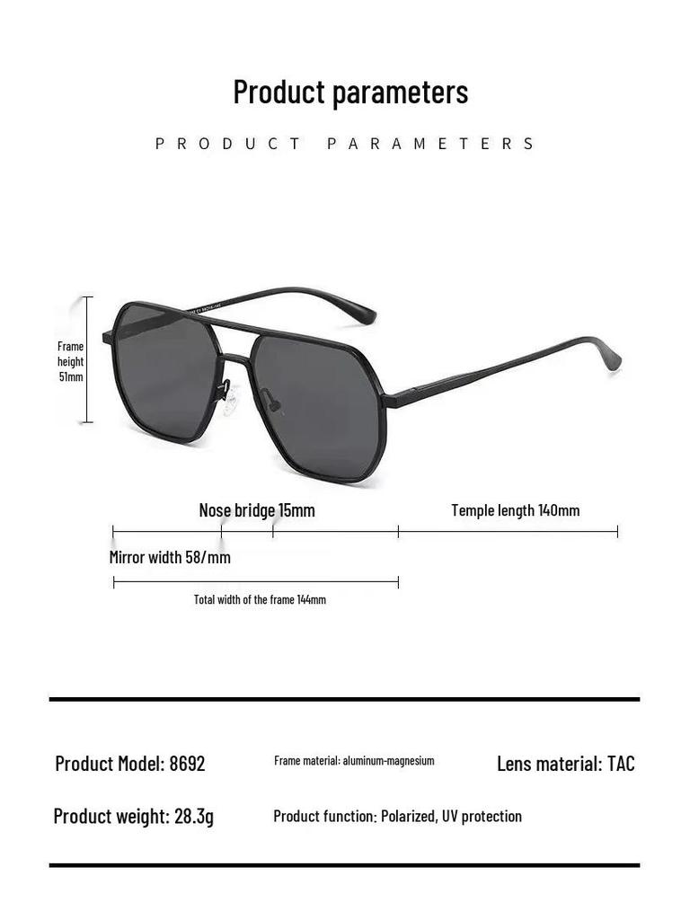 New Dual-Use Polarized Sunglasses: Day/Night Color-Changing Fashion for Men