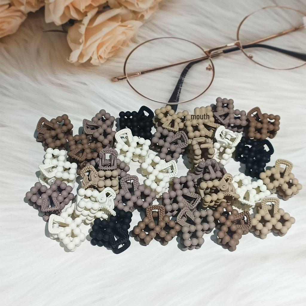 Kaffee-Farbenes Mini-Klammer-Set - Prinzessinnen Haar- & Pony-Accessoires