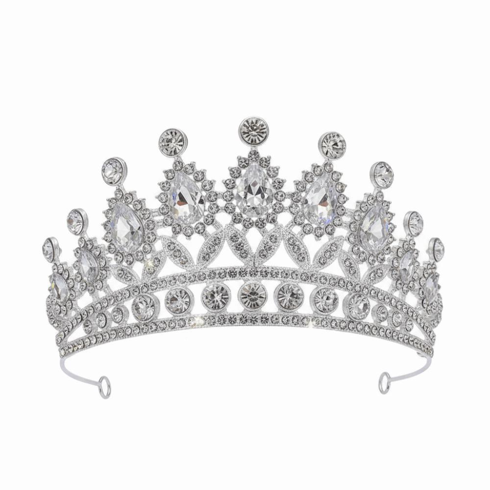 Mehrfarbige Kinder Prinzessinnenkronen Modische Strass-Diademe Geburtstagspartys