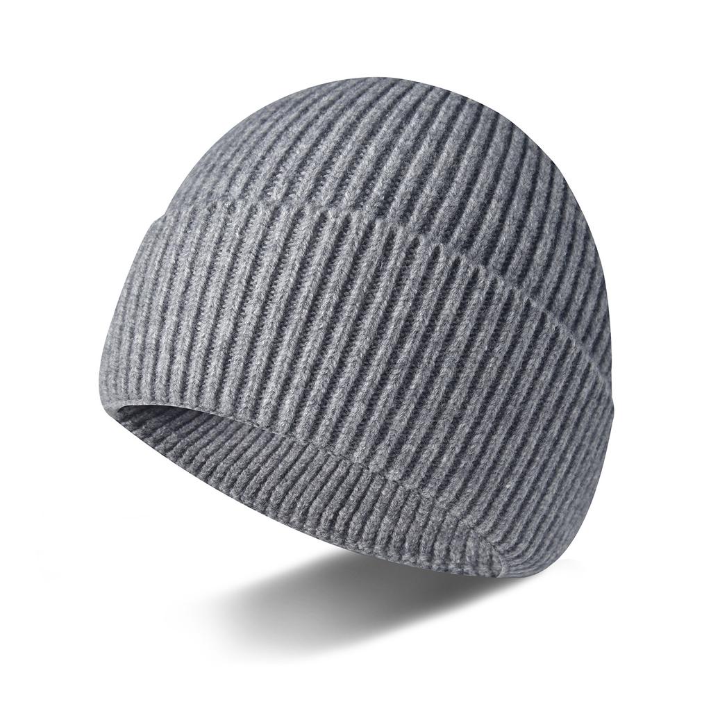 Sheep wool knitted hats men's and women's hats autumn and winter new hats cold winter hats integrated molding warm wool hats