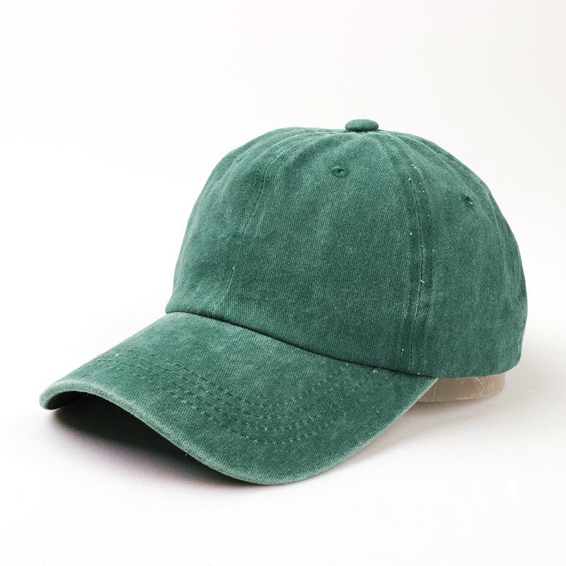 Baseball Cap Women'S Literary Retro Outdoor Soft Top Black Hat Summer Antique Men'S Washed Cotton Cap