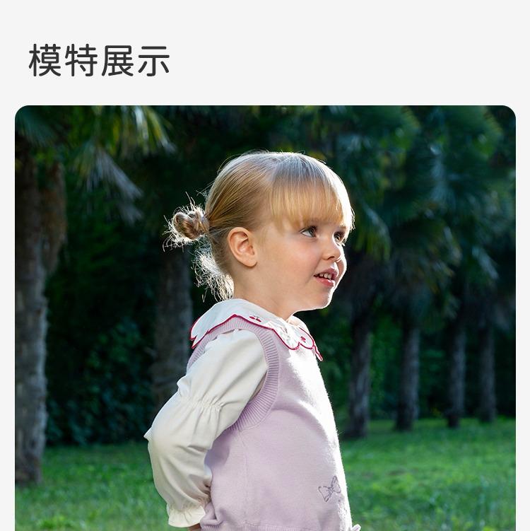 David Bella Girls' Shirt Spring Dress Children's Stylish Shirt Children's Casual Top