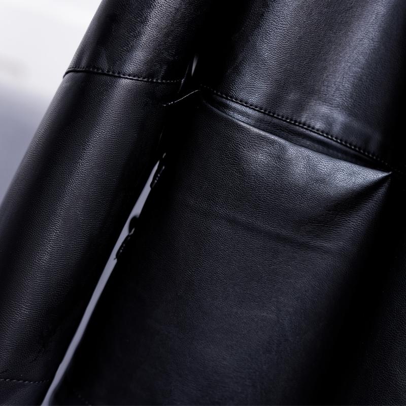 Elegant Faux Sheepskin Coat for Women Outerwears Faux Leather Jackets Female Top