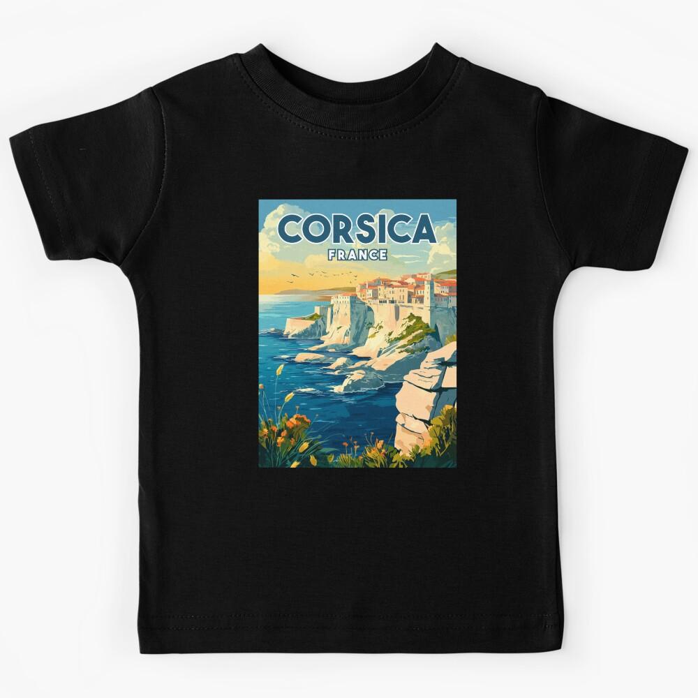 A Vintage Illustration of Corsica - France  Kids T-Shirt 100
