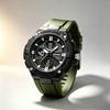 2604 Relógio Digital Tático Masculino Verde Militar Hora Dupla Resistente à Água 50M