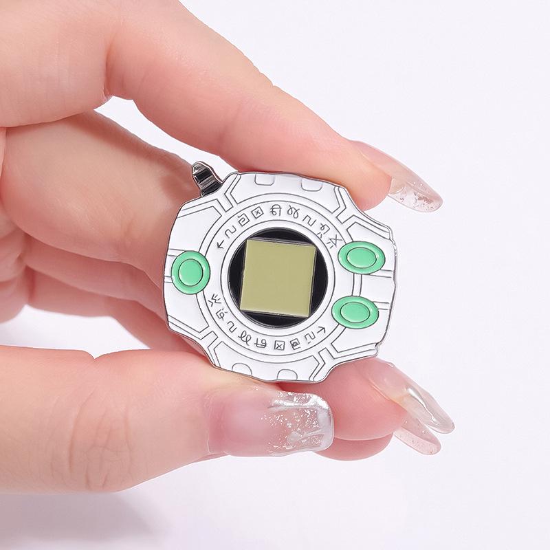 Trendy Japanese Anime Evolution Brooch: Versatile Digital Metal Badge & Clothing Accessory