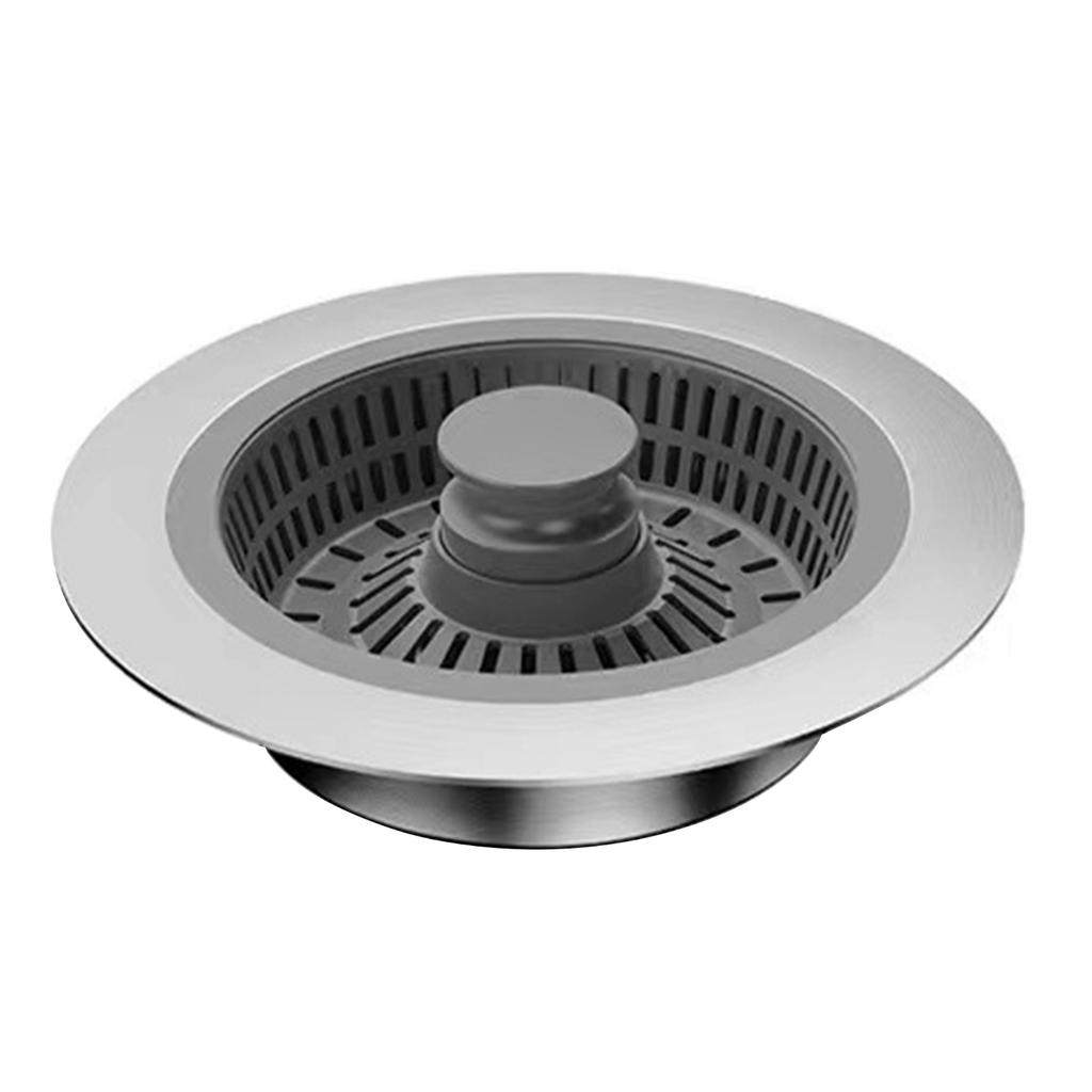 Kitchen Sink Drain Strainer,Stainless Steel Pop Up Sink Stopper,Anti-Clogging Sink Strainer Plug,Kitchen Sink Accessories