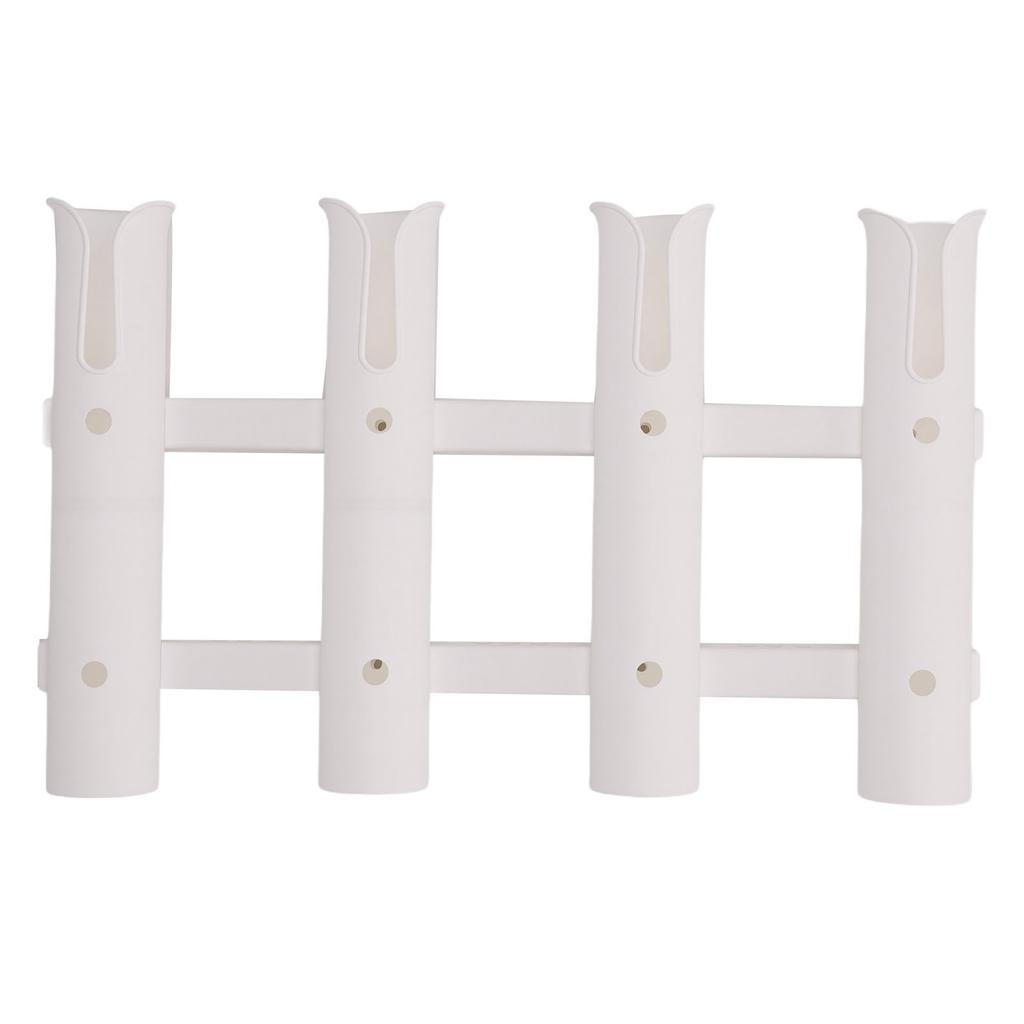 Bootswandmontierter Angelrutenhalter 4 Röhren Nylon Vertikales Angelrutenregal für Boote Yacht Kajak