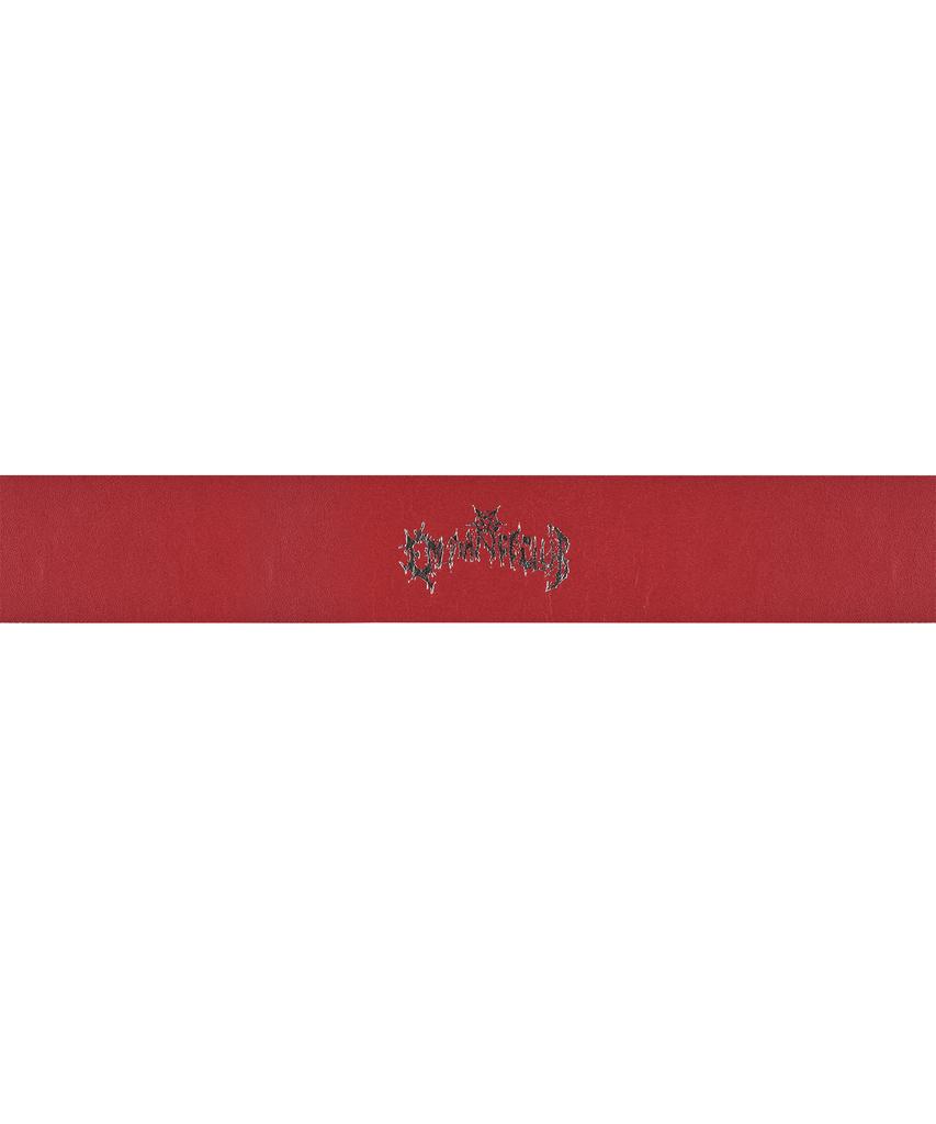Emoseutaenseukeulleob Core Belt - Calf Hair (Black Snake / Red Lining)