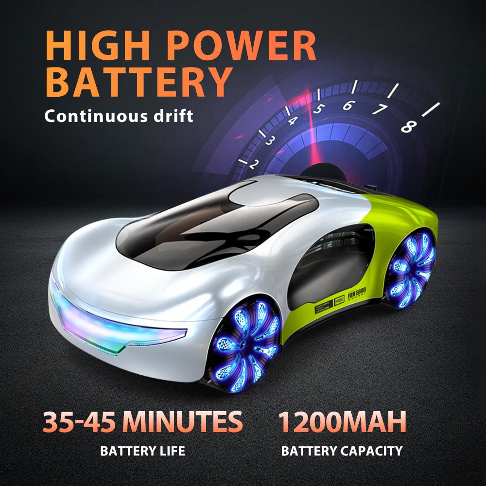 Rc Cars Toys For Boys 2.4Ghz Remote Control Car With Cool Lights Music & Sprayeffects Gesture Sensing Gifts For Boys Girls