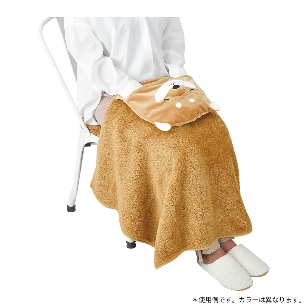 Livheart 5-Way Blanket, Warm-Up Animals, Moko the Little Bear (Total Length: Approx. 120cm), Fluffy and Convenient, 94252-32, Semi-Single