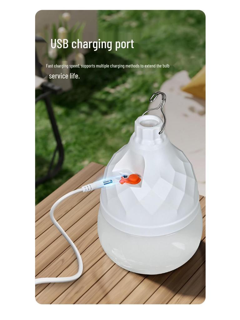 Rechargeable LED Camping Lantern: Super Bright, Long Battery Life for Tent & Tarp Lighting