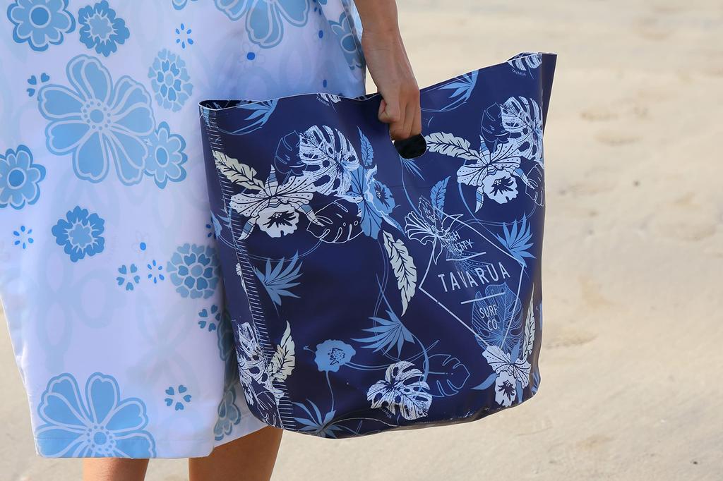 TAVARUA Portable 3055SP Bucket, 38L, Foldable, Waterproof, (BOTANICAL NAVY)