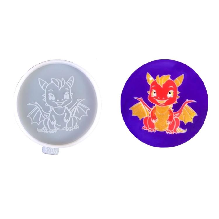 Silicone Mold for Making Dragon Coasters Home Decor Cup Coaster Silicone Moulds