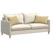 Sofa Cushions 2 Pieces Grey Green 60 x 40 cm Cord Fabric