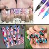 12Pack Salon Nail Brushes Pen PP Material Anti Fade Inks for Detailed Floral Nail Patterns