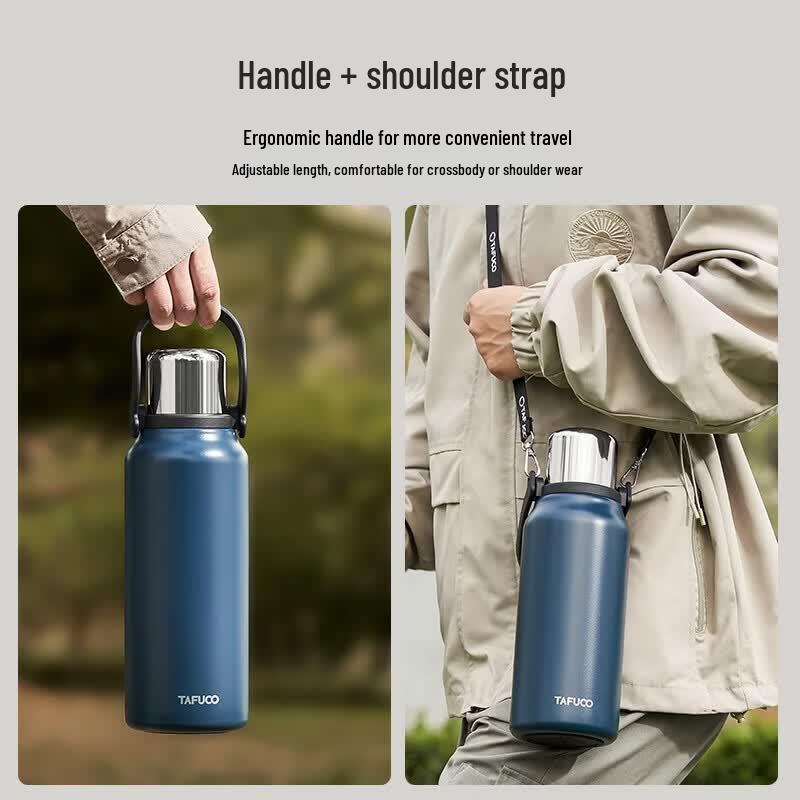 TAFUCO 1.6L 316 Stainless Steel Vacuum Flask with Thermometer