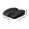 Memory Foam Seat Cushion Comfort Ergonomic Butt Pillow In-car Supplies Automotive Accessory For Bleachers Dining Offices Gaming