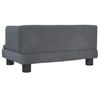 Dog Bed Dark Gray 60x40x30 cm Velvet