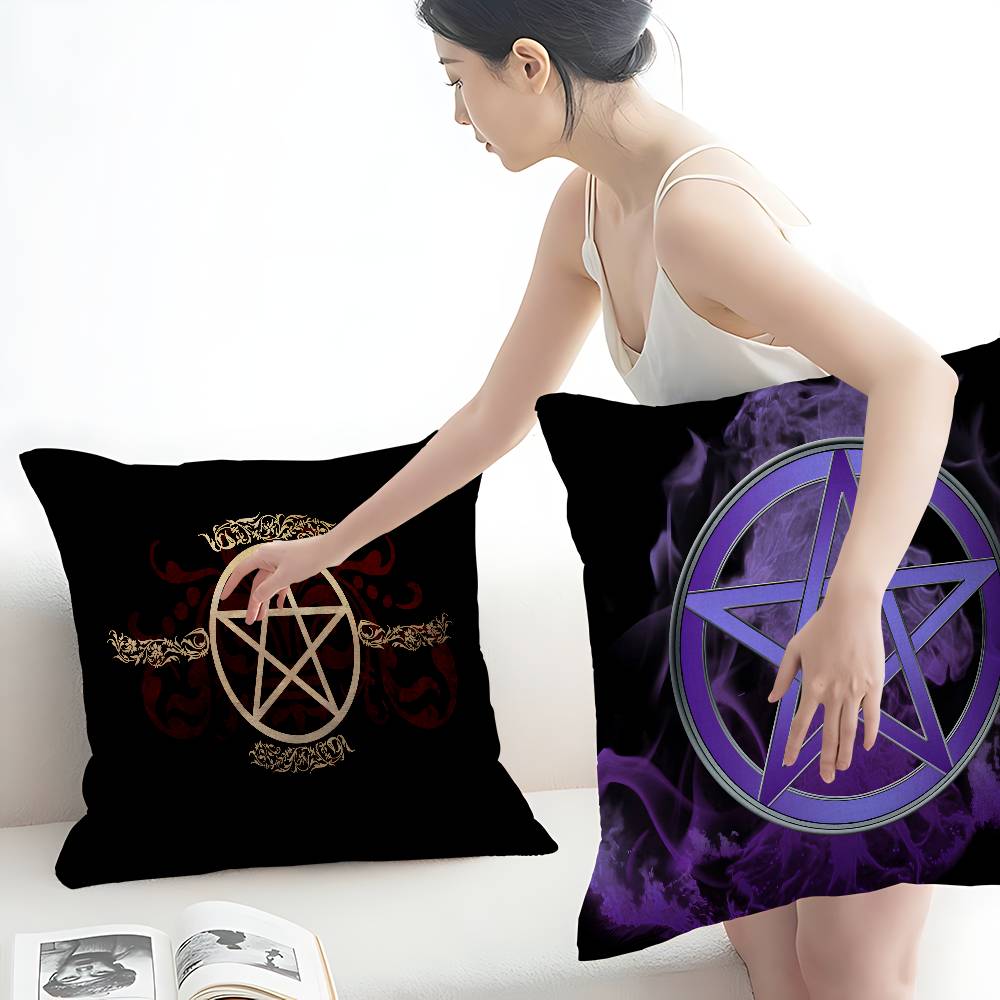 Witch Sun Moon Pentagram Pillowcases Home Bedding Decorative Pillow Cover Wedding Super Soft Pillow Case