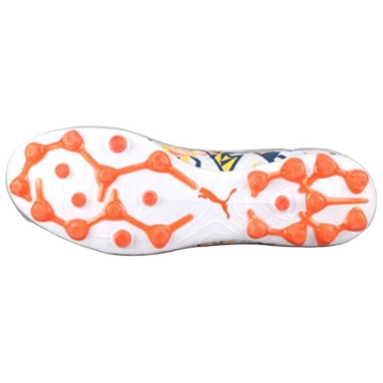 New PUMA FUTURE 7 Soccer Shoes Men's White Orange Blue 108014-01