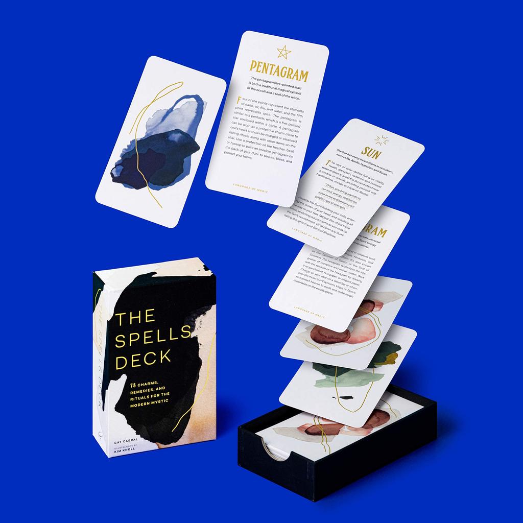 Kancharo 78-Card Tarot Card Set [The Spells Deck] Includes a Basic Japanese Tarot Card Instruction Manual and Pouch (Authentic)