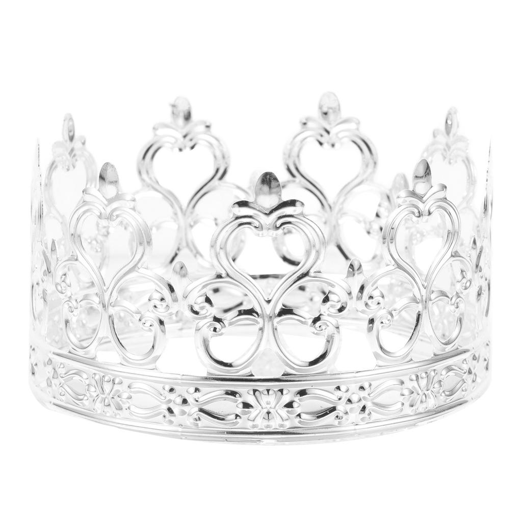 Silver Mini Crown Cake Topper Princess Tiara Cake Decoration Wedding Birthday Party Cupcake Centerpiece Crown for Flower Bouquet