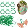 50Pcs Bundled Upright Plant Holder Green Tie Vine Strapping Clips New Garden Plant Clips