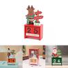 Charming Wooden Christmas Calendar Decoration Featuring Santa Claus For Festive Cheerful Homes