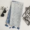 Printing Tassel Scarves Korean Style Scarves Bohemian Style Shawl Cotton Linen Scarf Female Wraps