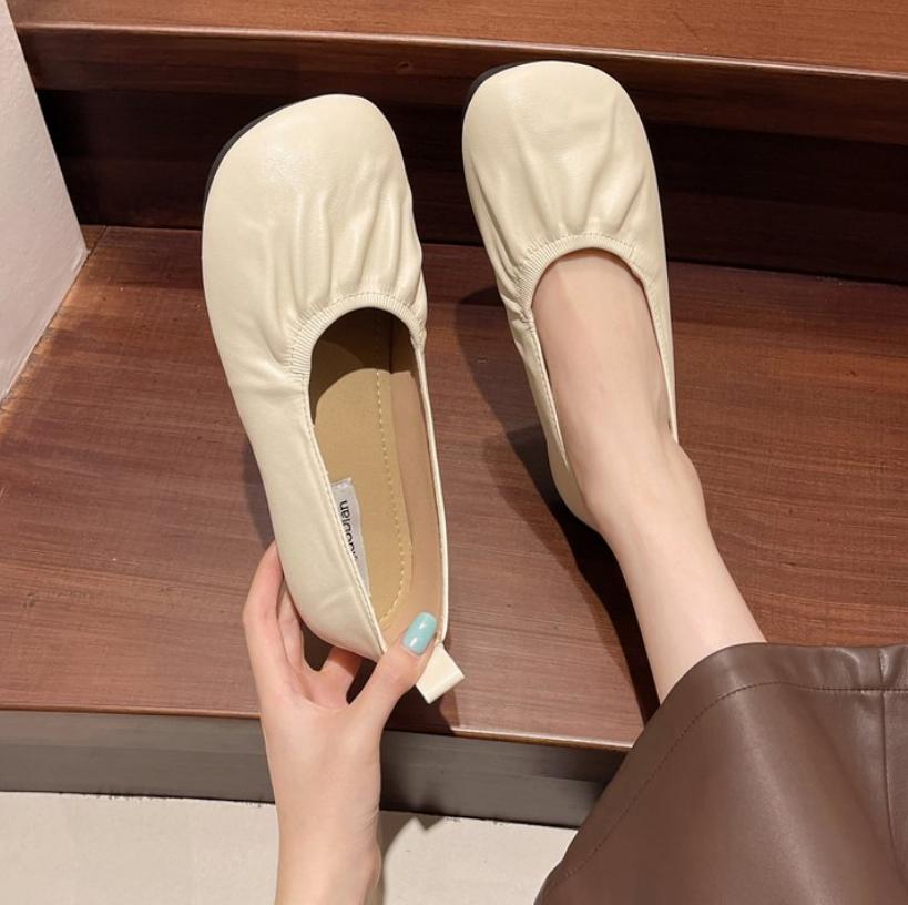 Fashion 2025 Women Flat Square Toe Retro Single Lolita Shoes One Word Buckle Shallow Mouth Mary Jane Shoes Women Ballerina Shoes
