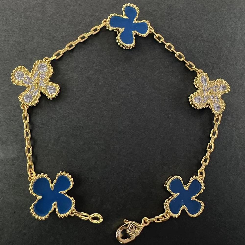 High Version Four-leaf Clover Bracelet Female Mother-of-pearl Agate Five-flower Ladies Bracelet