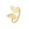 Banyan Tree S925 Silver Butterfly Ring - Forest Series: Feminine, Fairy-inspired, Sweet Fashion with Open Design. Perfect for Index Finger.