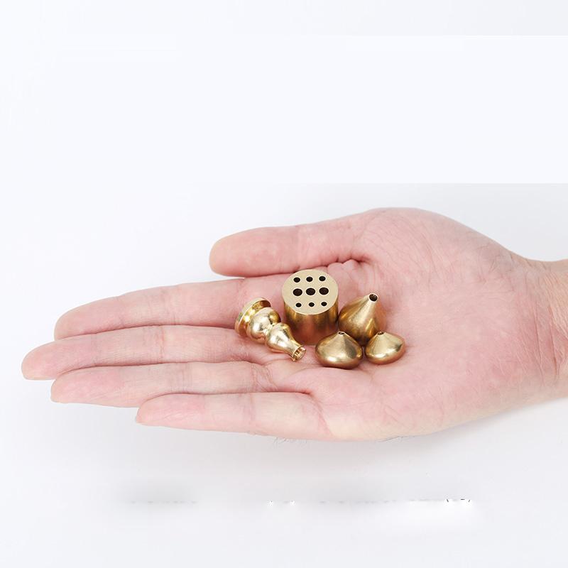 New 1PC Portable Incense Burner Multi Purpose Water Drop Shape Brass Incense Holder Home Office Teahouse Zen Buddhist Supplies