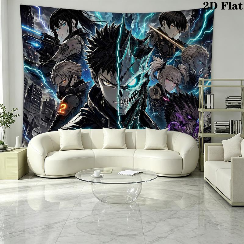 Kaiju No 8 Wall Tapestry Aesthetic Wall Hanging Printed Fabric Blanket Decorative Tapestries for Bedroom Living Room Home Decor