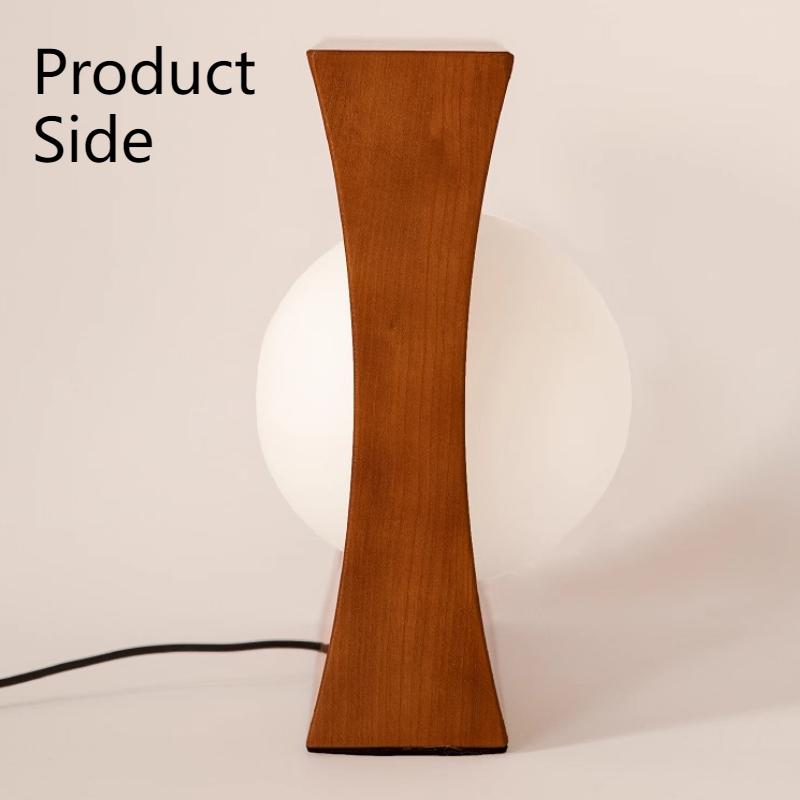 Wood Night Light Morden Art Creative Desk Lamp Minimalist Elegant Small Bedside Lamps Home Beside Desktop Mood Light Decoration