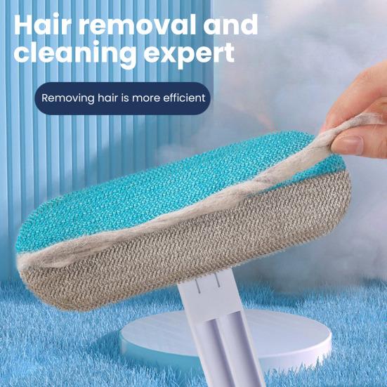 Pet Lint Remover 4 In 1 Fabric-Safe Dog Hair Remover Brush Carpet Scraper Washable Lint Cleaner Gentle On Furniture for Dog Cat Hair