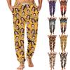 Men's Casual Pajama Pants with Pockets - Halloween Print