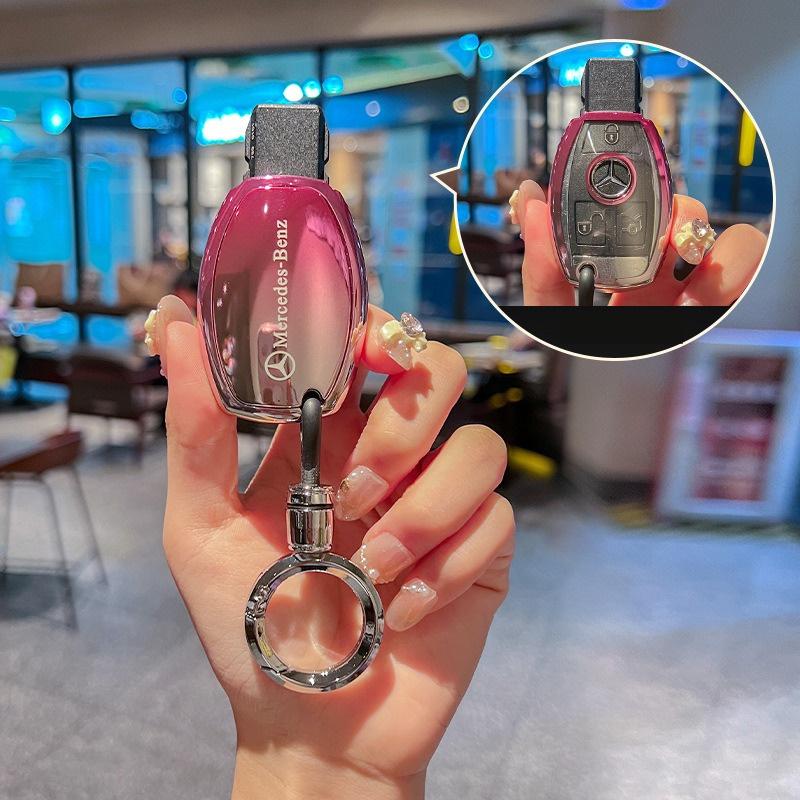 Car Remote Key Case Shell For Mercedes Benz C E S Class W223 W206 C260 S450 S500 CLA W177 C180L E260L W205 W213 W222 AMG CLA220
