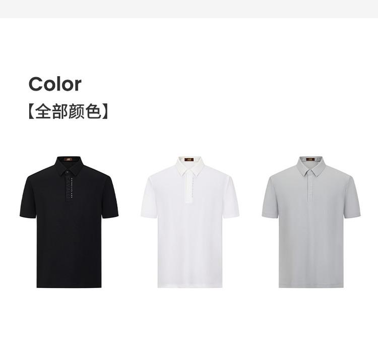 [Classic Version] Spring and Summer High End Simple LOGO Versatile Men's Short Sleeved Polo Shirt