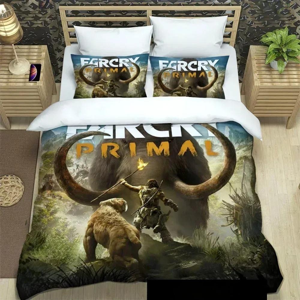 Exquisite 3D Far Cry Wallpaper Anime Game Print Bedding Set Duvet Cover Comforter Bed Youth Girls Boys Gift