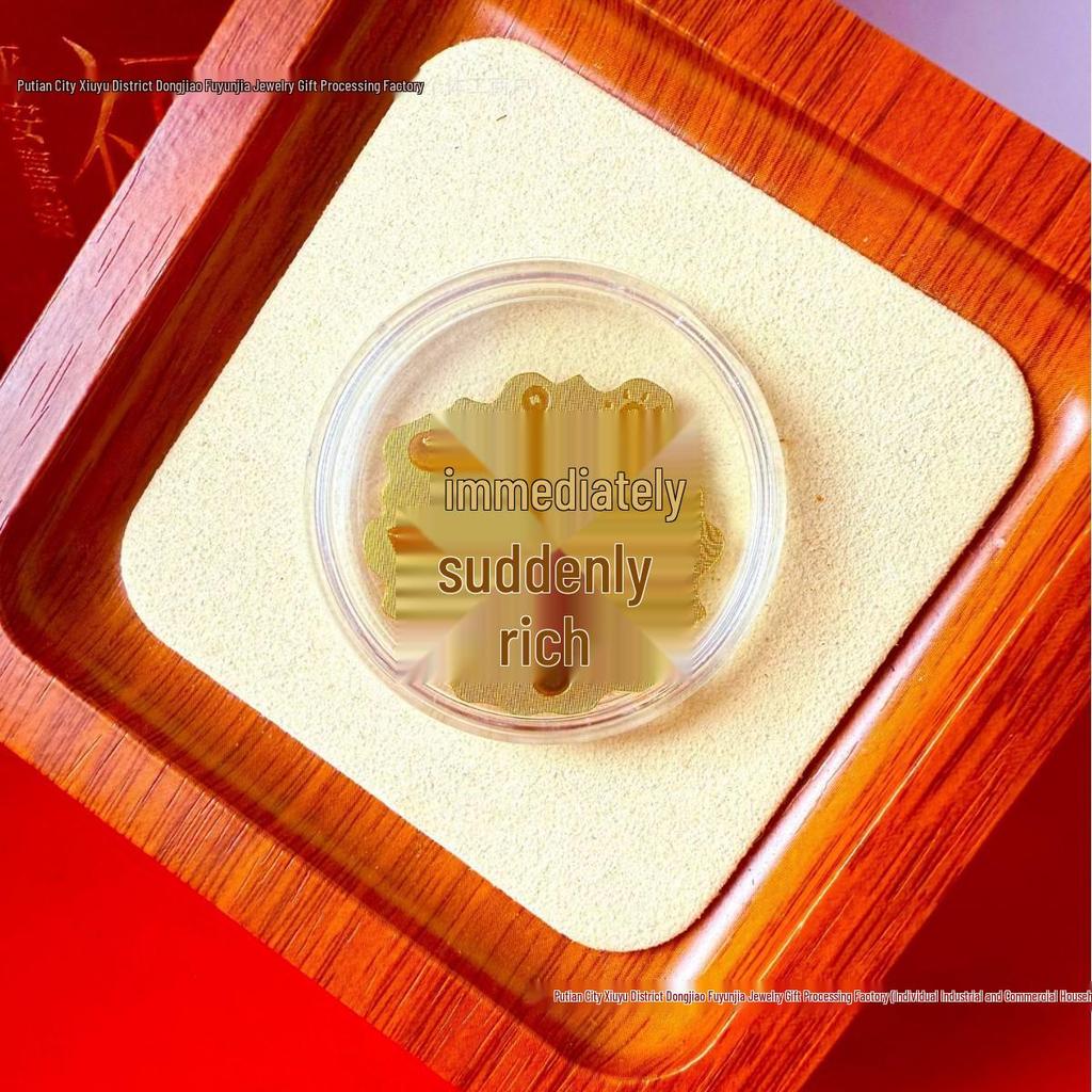 Pure Gold 999 Horse Year Phone Sticker for Wealth and Health - Popular Douyin Live Seller