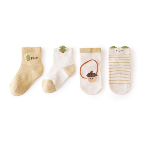 Lawadka 4Pairs/Set 0-5Years Baby Girls Boys Socks Cotton Mesh Soft Children's Socks Summer Thin Toddler Baby Socks For Girl Boy