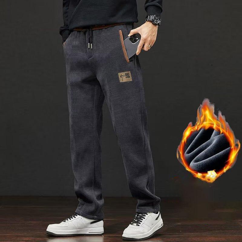 Men's Casual Warm Pants, Chic Stretch Sports Trousers for Fall Winter