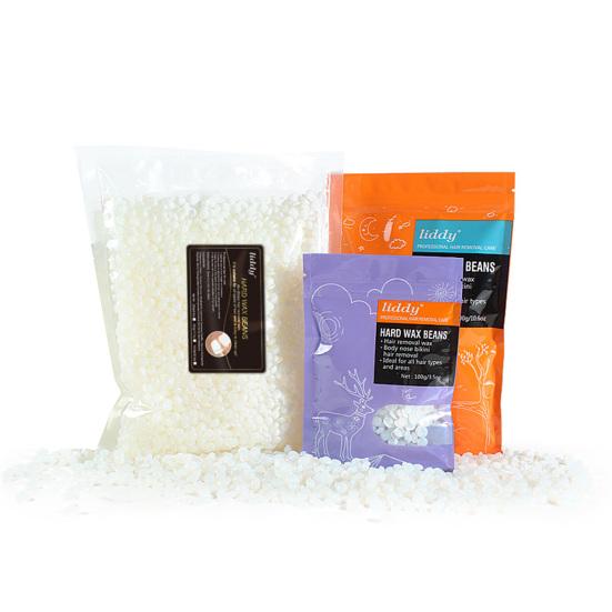 100g/300g/500g Paper-Free Hair Wax Beans Removing Transparent Fragrant Quick Melting Waxing Beans for Unisex