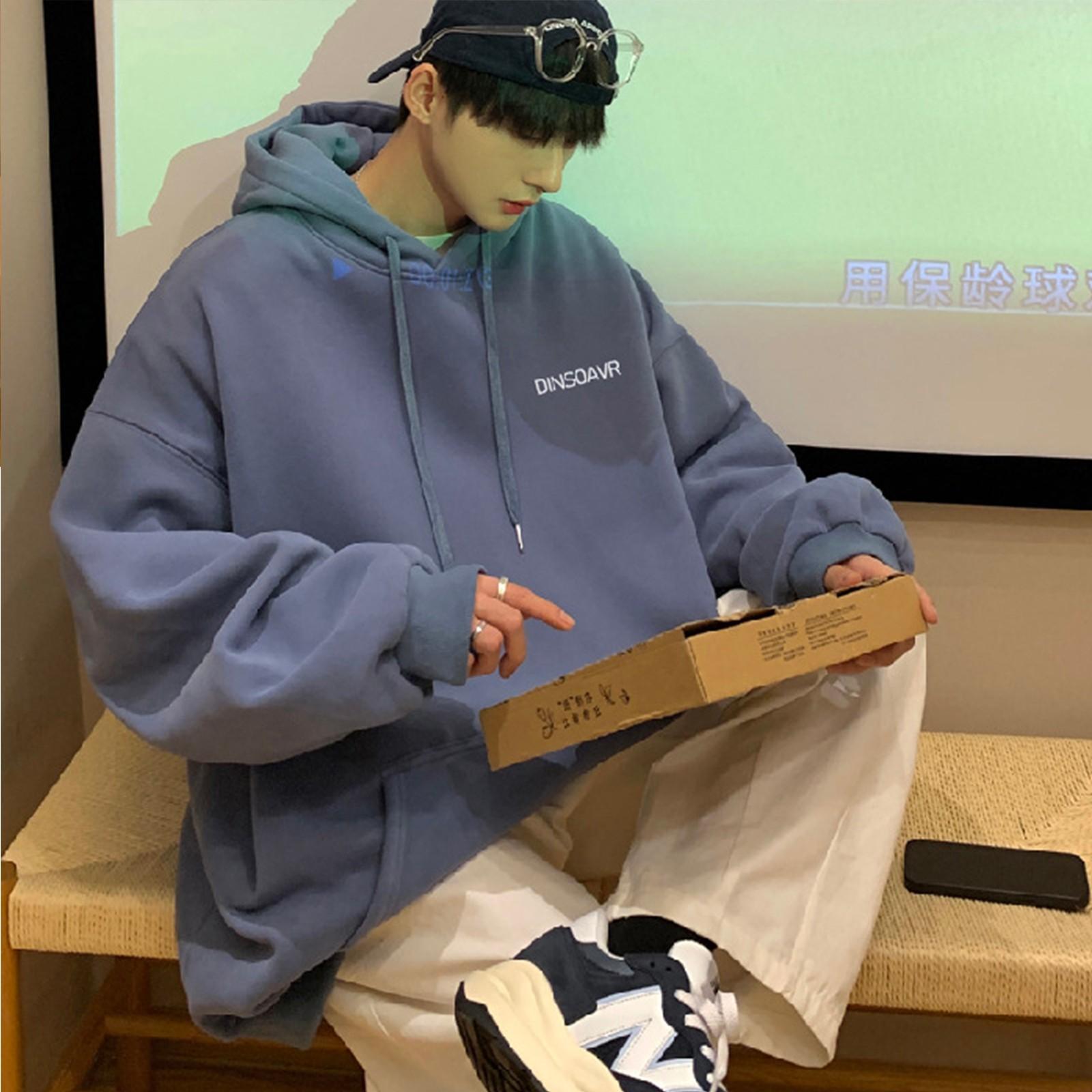 

Женские флисовые толстовки большого размера, свитера с длинным рукавом, пуловеры, осенние наряды L синий